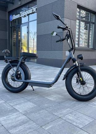 Фетбайк двомiсний volto cruise 20" (1000w, 20ah, nfc) чорний6 фото