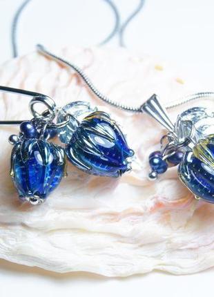 Комплект авторських прикрас "таємниця всесвіту"