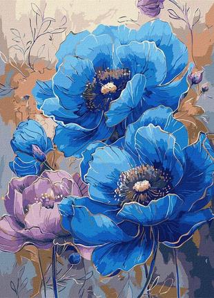 Картина по номерам симфония цветов с красками металлик идейка 40 х 50 kho3275