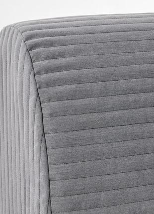 Ikea lycksele lövås  диван-кровать 2-местный, knisa светло-серый (093.870.35)5 фото