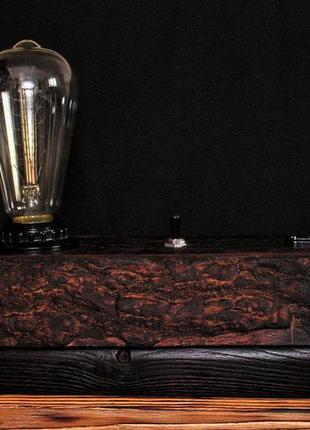 Лампа настільна лофт індастріал стімпанк рустик ретро торшер кантрі3 фото