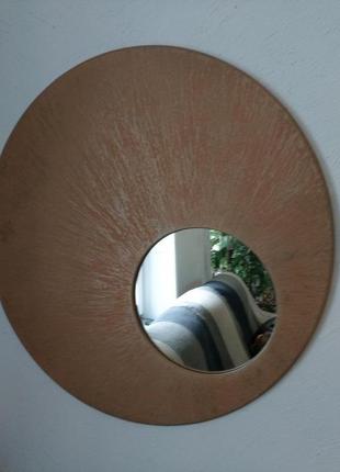 Зеркало astro , декорированное латунью6 фото