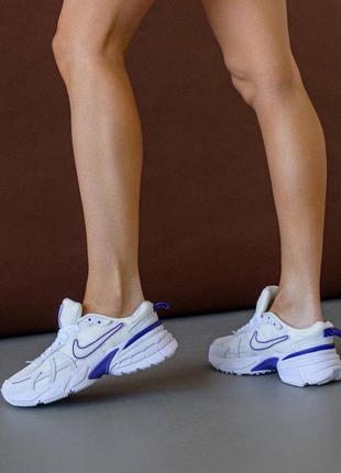 Женские кроссовки nike play runtek wmns white purple5 фото