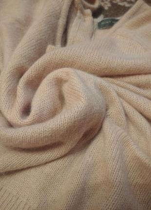 Мягкий, пушистый свитер,кофта,джемпер ангора с шерстю с спинкой на пуговицы mint velvet5 фото