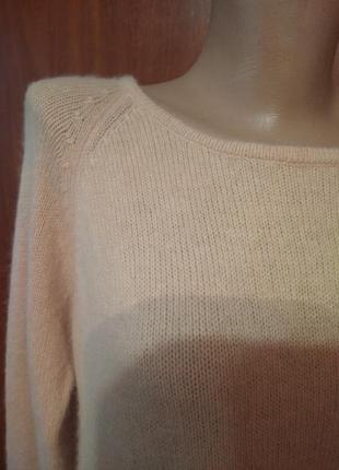 Мягкий, пушистый свитер,кофта,джемпер ангора с шерстю с спинкой на пуговицы mint velvet2 фото