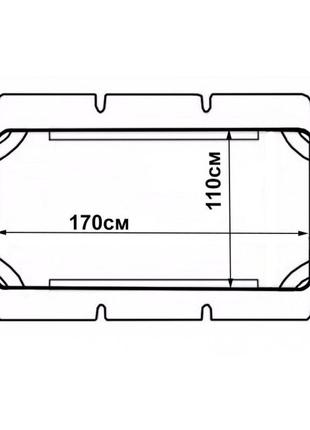 Дашок для садової гойдалки bonro 170x110см зелений3 фото