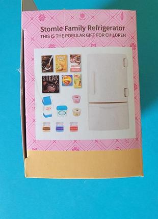 Лялькова меблі кухня, холодильник з продуктами для флоксів8 фото