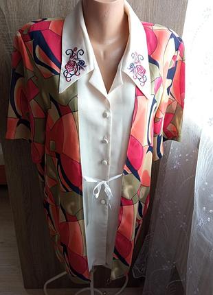 Женская одежда/ рубашка блузка накидка 🧡 54/56 размер #