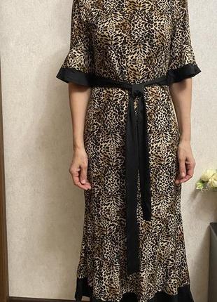 Леопардовое платье shein, р.s-l