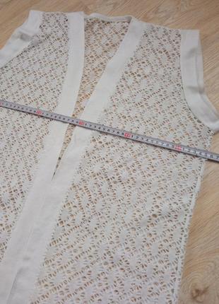 Женская одежда/ накидка жилетка белая 🤍 50/52 размер #3 фото