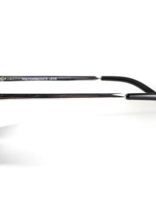 Окуляри біфокальні (захисні) global vision aviator bifocal (+2.0) (gray), чорні біфокальні лінзи в металевій оправі8 фото