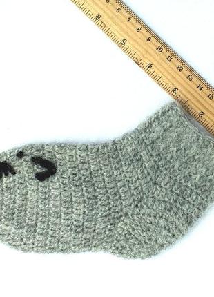 Шерстяные вязаные носки для маленького ребенка4 фото