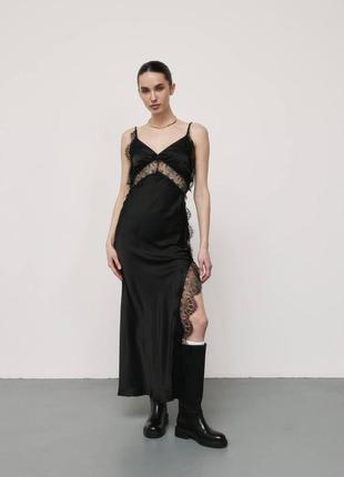 Сукня комбінація з мереживом в більєвому стилі1 фото