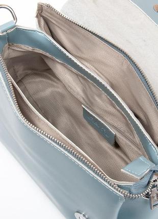 Женская сумка кроссбоди из натуральной кожи alex rai 9717 синяя7 фото
