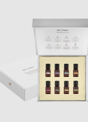 Подарунковий набір ефірних олій essential oils, dr. c.tuna farmasi, 8 шт. х 10 мл