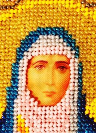 Вышивка бисером икона святой преподобной мученицы елисаветы4 фото