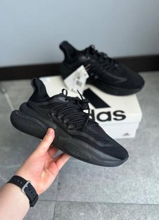 Оригинальные 🇺🇸 мужские кроссовки adidas alphaboost black original1 фото