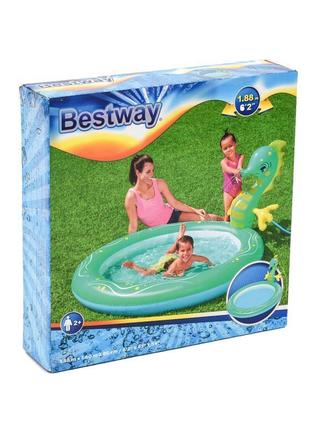 Дитячий надувний басейн bestway "морский коник"