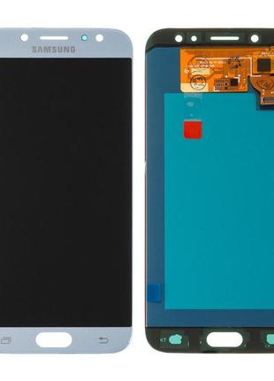 Дисплей для samsung j730 galaxy j7 (2017) із сенсором сріблястий (oled)