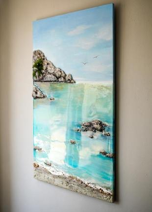 Дихання моря - енергетична картина-талісман з епоксидної смоли5 фото