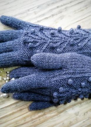 Мериносові рукавички2 фото