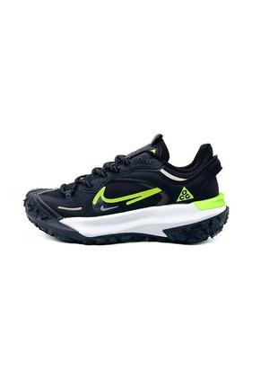 Кросівки чоловічі nike acg mounth fly 2 low black white green