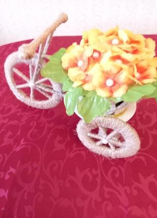 Велосипед с цветами сувенир8 фото