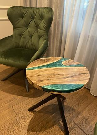 Стол кофейный «зелёные реки»
