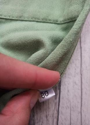 Джинсовий комбінезон-ромпер р.80💚 6