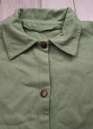 Джинсовый комбинезон-ромпер р.80💚 3