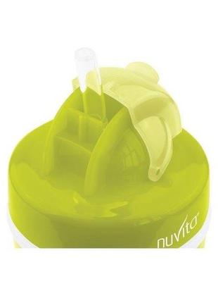 Nuvita поїльник непроливайка 18м 200мл із трубочкою nv1436lime2 фото