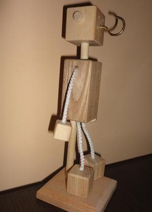 Ключниця дерев'яний чоловічок2 фото