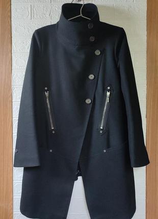 Шерстяное пальто из шерсти от plein sud jeanius италия ☕ 38eur/наш 42р1 фото