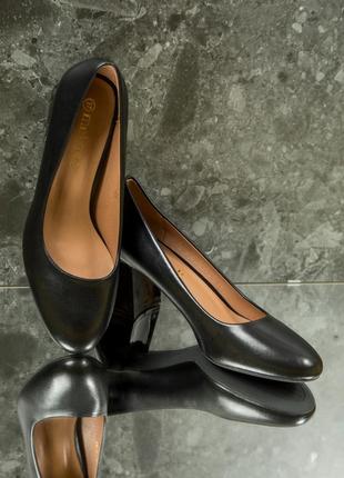Жіночі туфлі 19262 чорні штучна шкіра7 фото