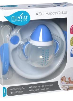 Nuvita набір для годування 6м 3 предмети (блакитний)5 фото