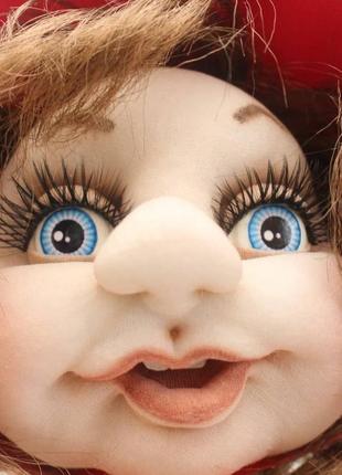 Интерьерная кукла красная шапочка. ручная работа. авторская кукла3 фото