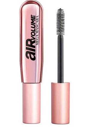 Туш для вій l'oreal paris air volume mega mascara чорна, 9.4 мл