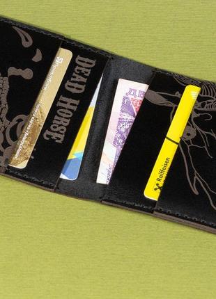 Чорний кардхолдер debbie dead black dragon cardholder5 фото