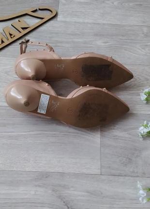 Туфли лодочки пудровые nude m&s6 фото