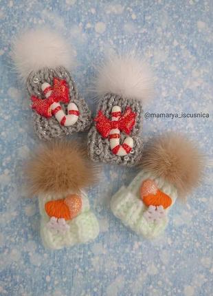 Шапочки на хвостики