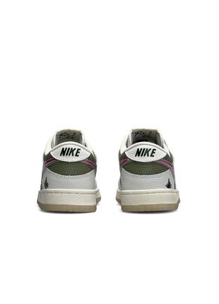 Жіночі шкіряні кросівки nike nike sb dunk low be 1 of one, кеди жіночі найк білі. жіноче взуття6 фото