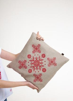 Декоративная подушка с сеном3 фото
