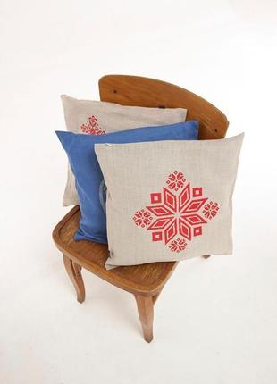 Декоративна подушка з сіном4 фото