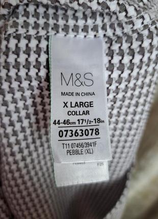 Стильная длинная и плотная рубашка в гусиную лапку m&s7 фото