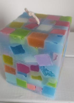 Свеча подарочная "кубик-мармеладка"