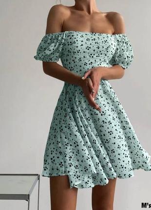 Стильное женское летнее мини платье6 фото
