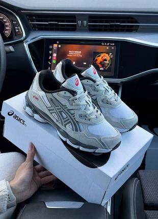 Asics gel - nyc white steel gray9 фото