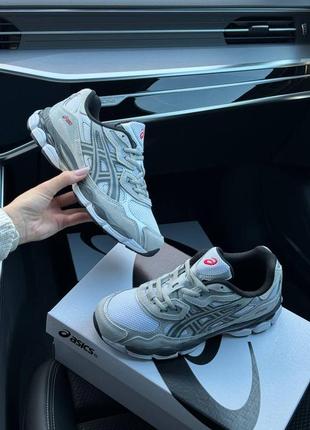 Asics gel - nyc white steel gray7 фото