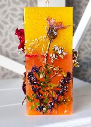 Ботаническая свеча "радостное лето"