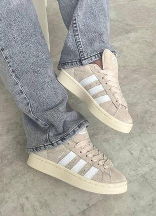 Adidas campus beige9 фото